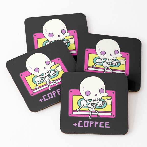 Item preview, Skeleton drinking coffee designed and sold by Mya4You.