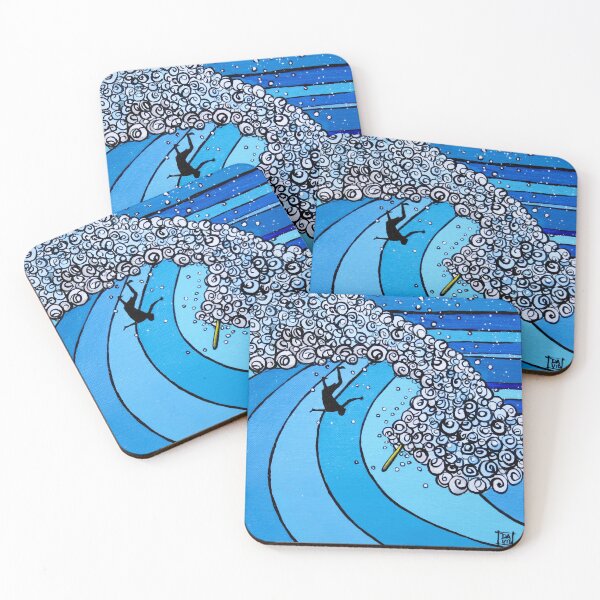 Item preview, Serie Classic Wave ~ Makaha Wipeout - Arte ReoSurf designed and sold by David Bell.