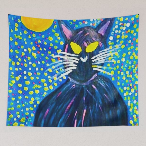 Item preview, Black Cat designed and sold by MagicBearArt.
