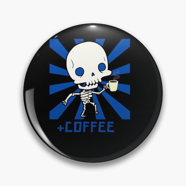 Item preview, Skeleton drinking coffee designed and sold by Mya4You.