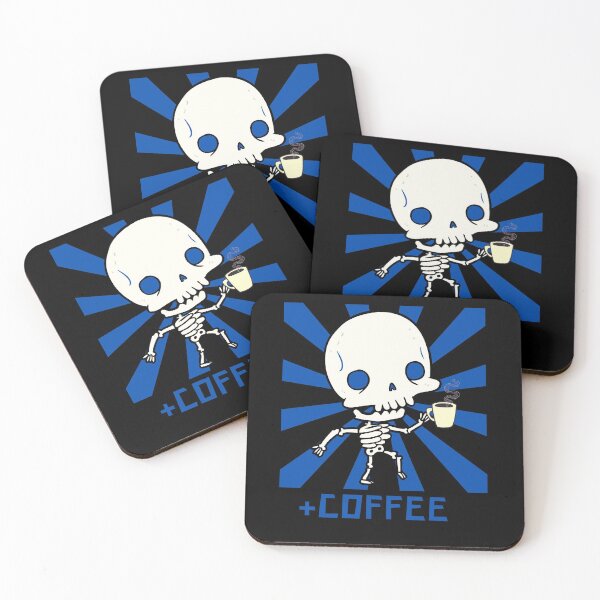 Item preview, Skeleton drinking coffee designed and sold by Mya4You.
