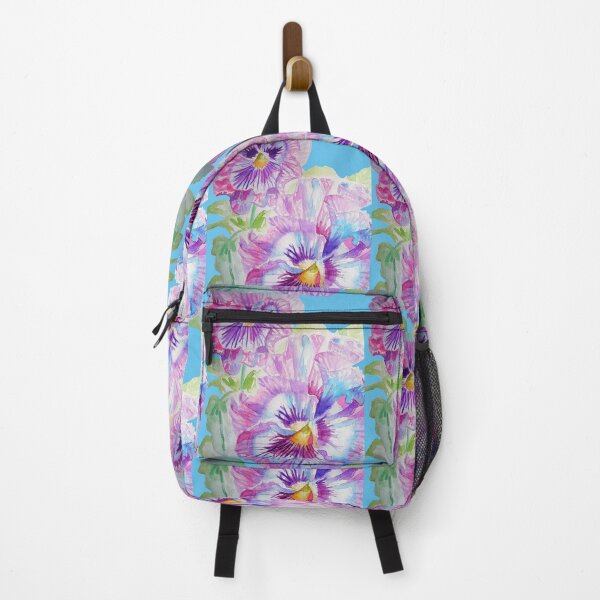 Item preview, Purple Pansy Watercolor Painting Flowers designed and sold by Sarah Rajkotwala.
