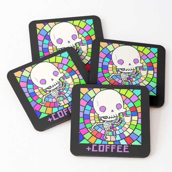 Item preview, Skeleton drinking coffee designed and sold by Mya4You.