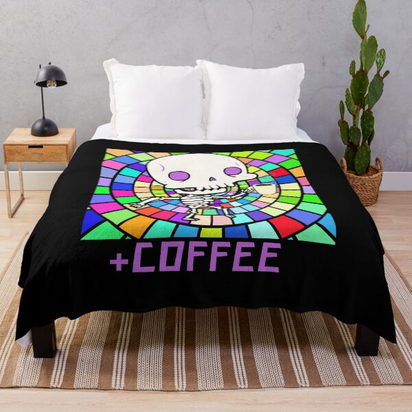 Item preview, Skeleton drinking coffee designed and sold by Mya4You.