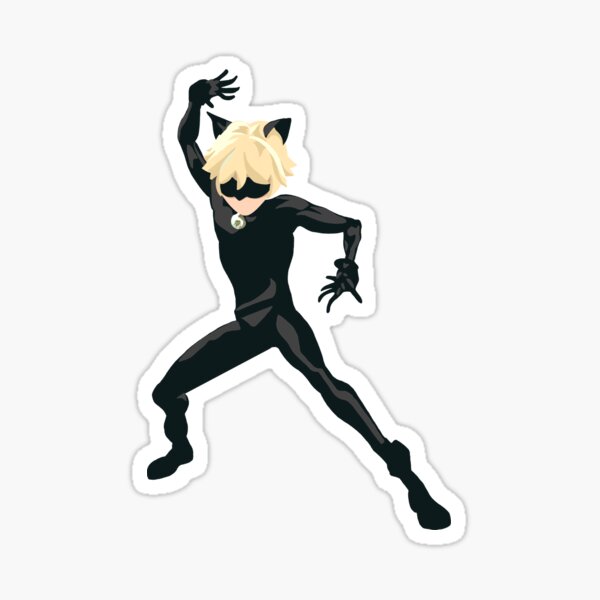 Chat Noir Transforming Sticker By Swagalitious Redbubble