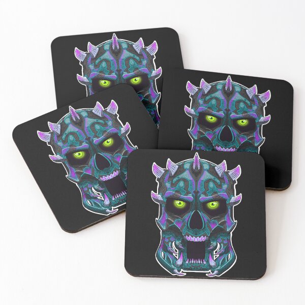 Item preview, Alien Predator Skull - Blue/Lime designed and sold by HeadHeavyDesign.