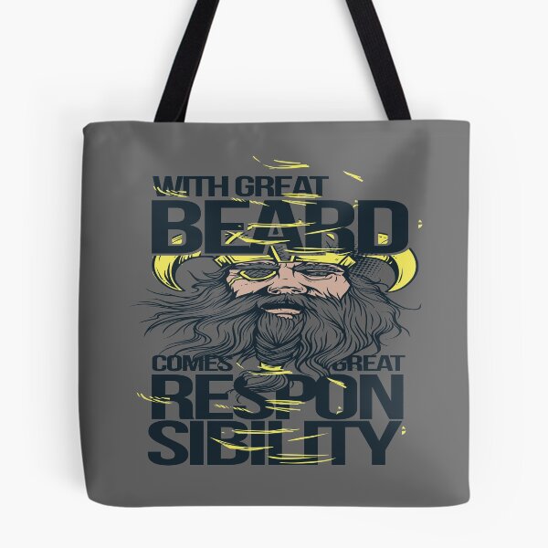 Item preview, With Great Beard Comes Great responsibility Bearded Viking designed and sold by spicygarb.