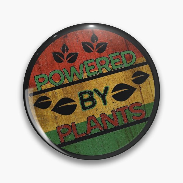 Item preview, Powered By Plants - Vegan Vegetarian Rasta Ital T-Shirt designed and sold by SithJedi.