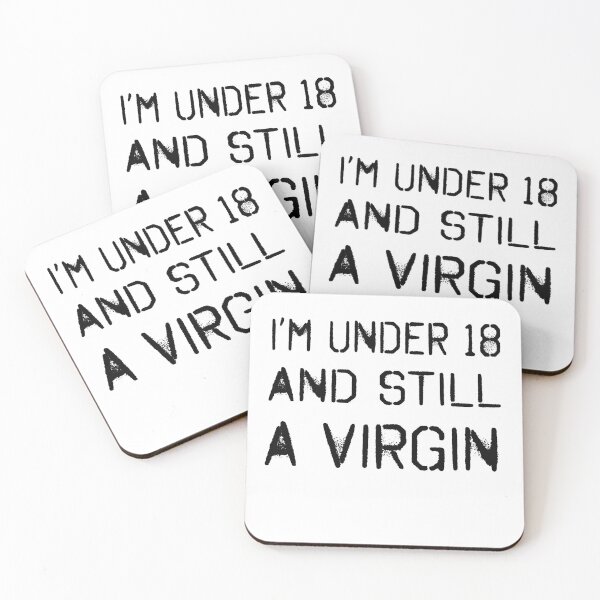 Item preview, White lie party design. I'm under 18 and still a virgin. designed and sold by Henri Vellart.