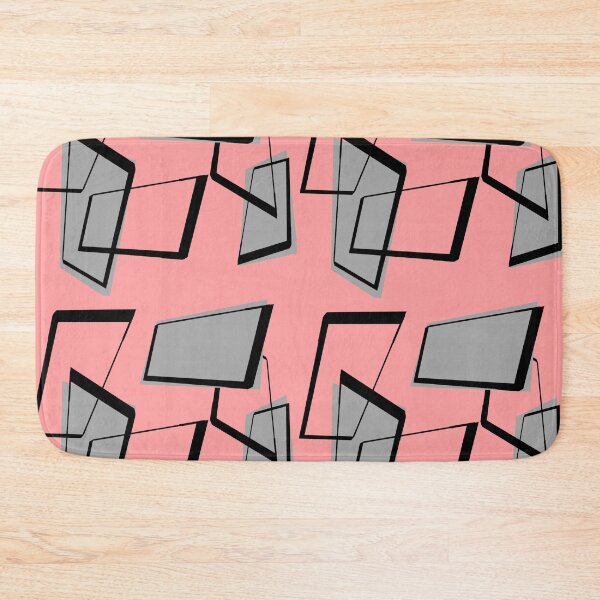 Item preview, Mid-Century Modern Rectangles on Pink designed and sold by gailg1957.