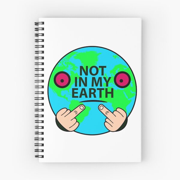 Item preview, Not on my earth, anti pollution illustration for the planet designed and sold by Stéphane  Thirion.