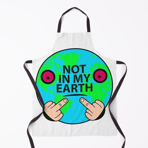 Item preview, Not on my earth, anti pollution illustration for the planet designed and sold by Stéphane  Thirion.