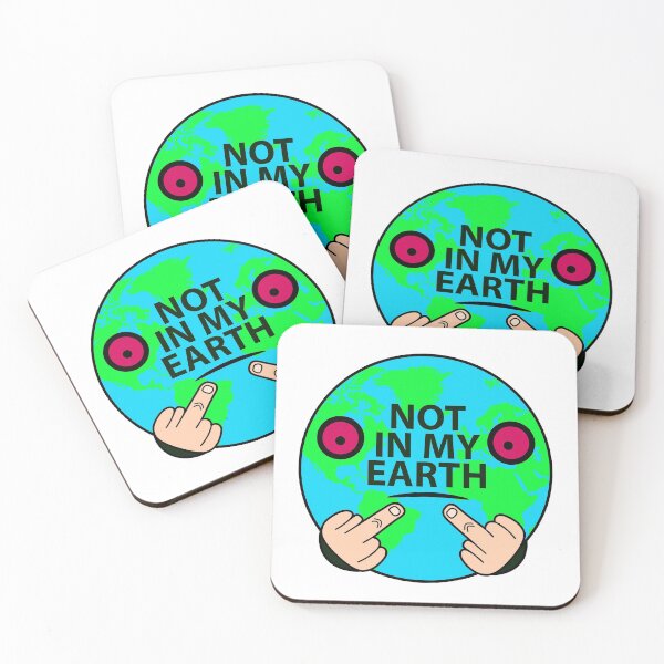 Item preview, Not on my earth, anti pollution illustration for the planet designed and sold by Stéphane  Thirion.