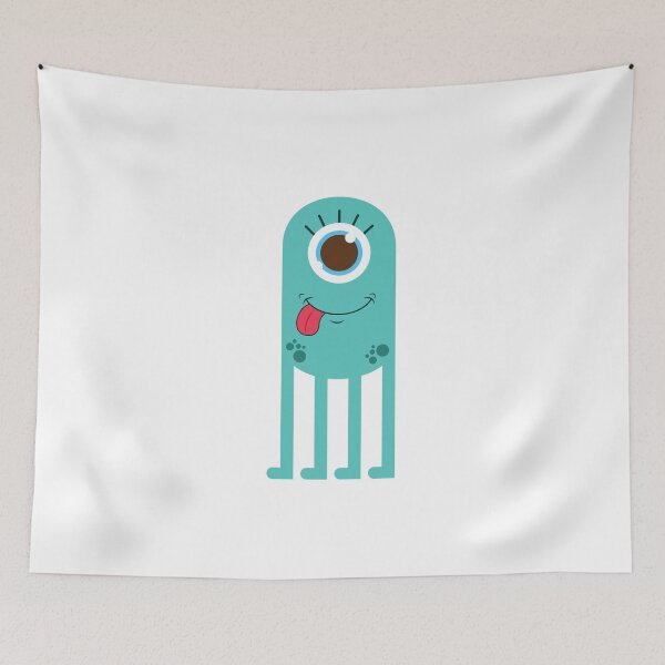 Item preview, Mr One Eye Goober Teal Monster designed and sold by wildflowerperks.