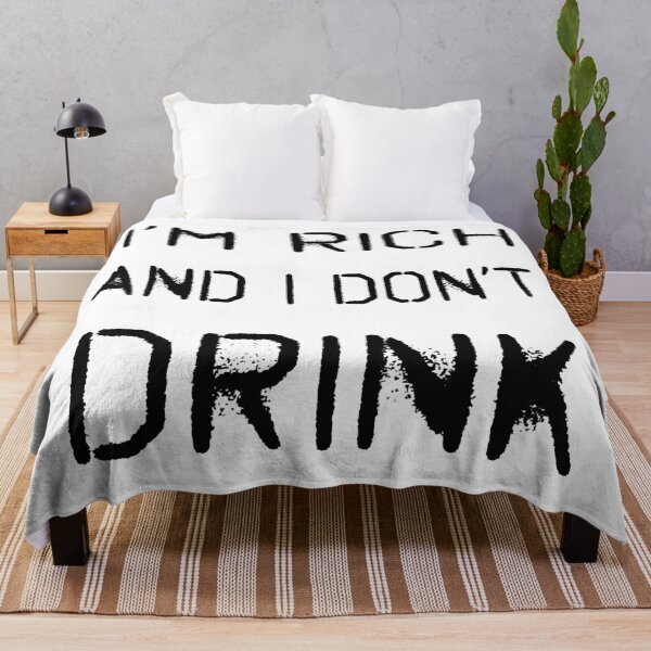 Item preview, White lie party design. I'm rich and I don't drink. designed and sold by Henri Vellart.