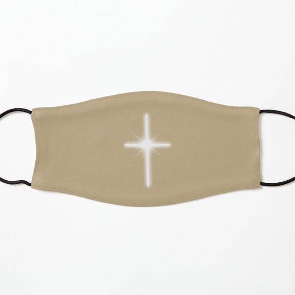 Beige Cross Kids Mask