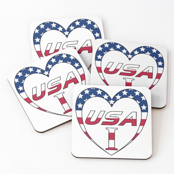 Item preview, I Love USA Heart design designed and sold by FinalCut55.