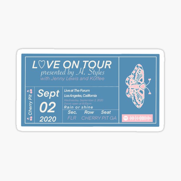 Lover Ticket Stub Taylor Swift Sticker