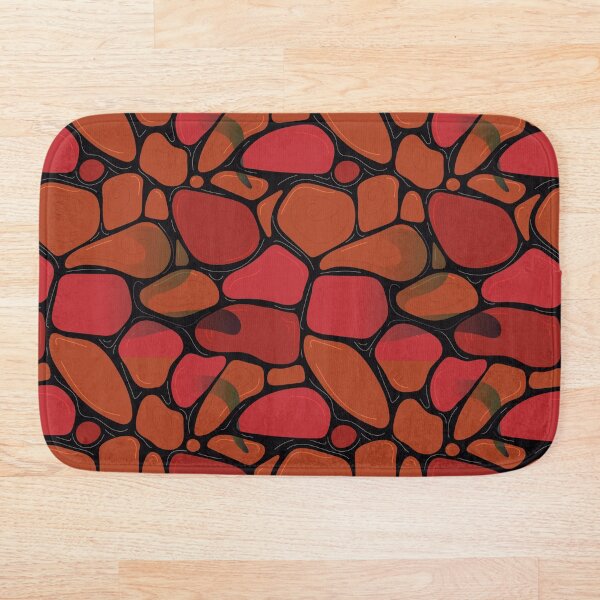 Item preview, Mystical Red Rubbles Stones Pattern designed and sold by kripikalkrisp.