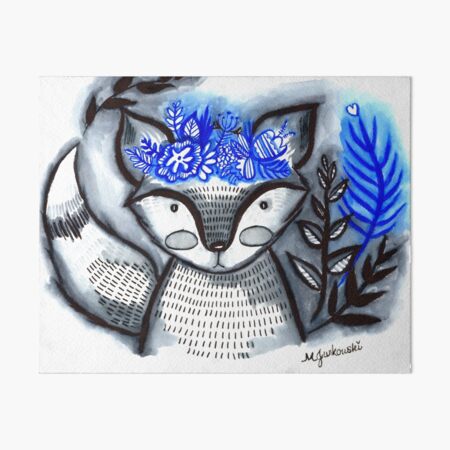Item preview, Floral Crown Fox designed and sold by marciejurkowski.