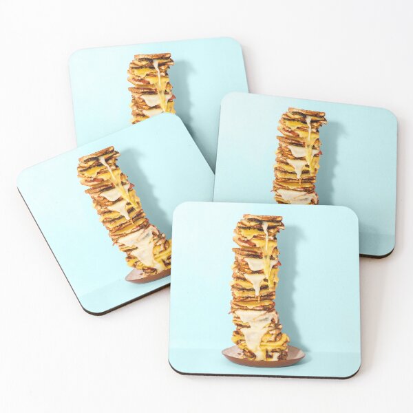 Item preview, Giant Toasted Cheese Sandwich on Blue - Toastie (SQUARE) designed and sold by duydash.