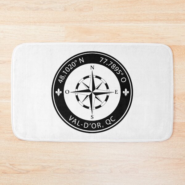 Item preview, Val-d'Or, Quebec Geographical Coordinates designed and sold by TeeOhGraphics.