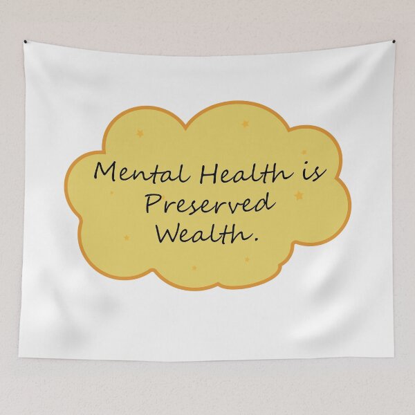 Item preview, Mental health is preserved wealth. designed and sold by Fas Designs.