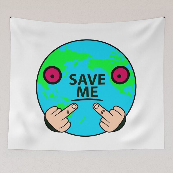 Item preview, Save me, China America anti-pollution illustration designed and sold by Stéphane  Thirion.