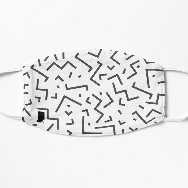 Tribal Print-Indiana-Black and White Mask