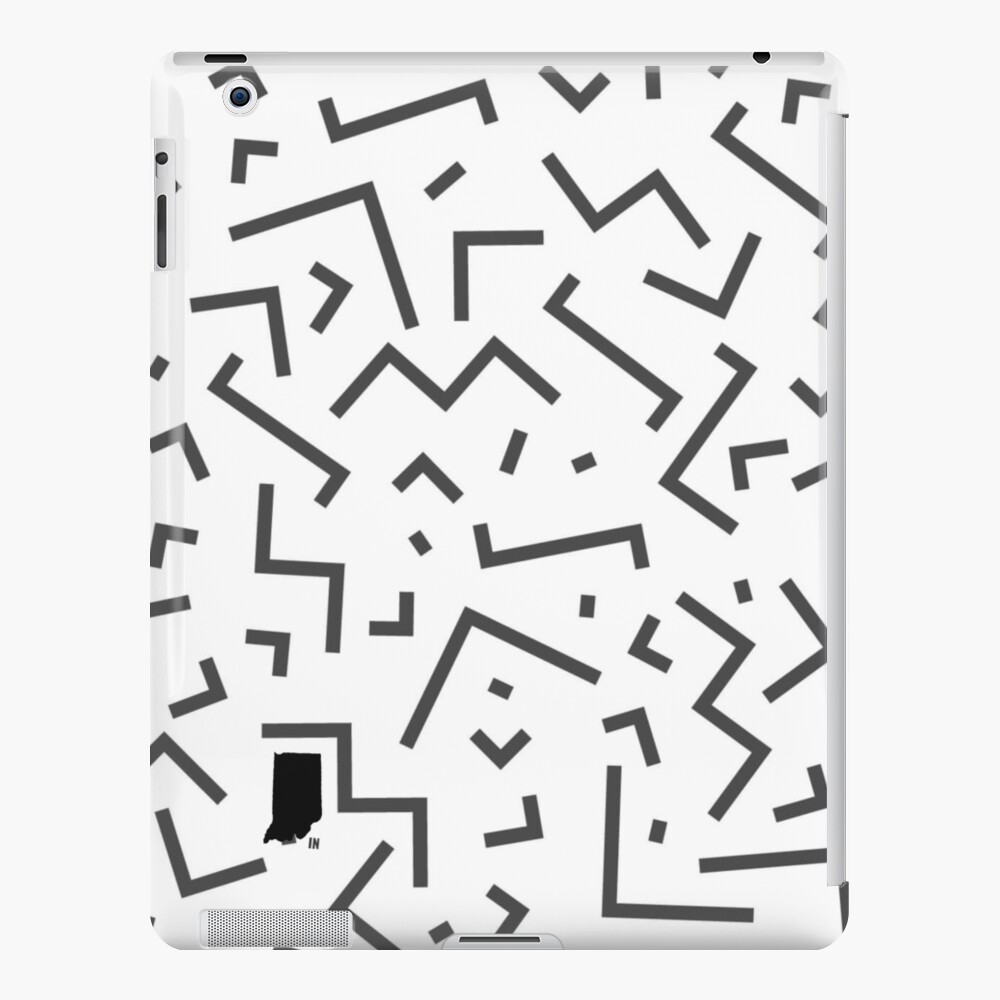 Tribal Print-Indiana-Black and White iPad Case & Skin