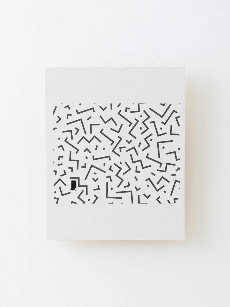 Alternate view of Tribal Print-Indiana-Black and White Mounted Print