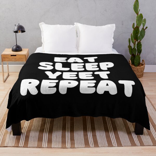 Item preview, Eat sleep yeet repeat-black  designed and sold by hillarymoore06.