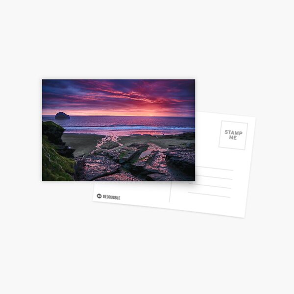 Cornish Sunset Postcard