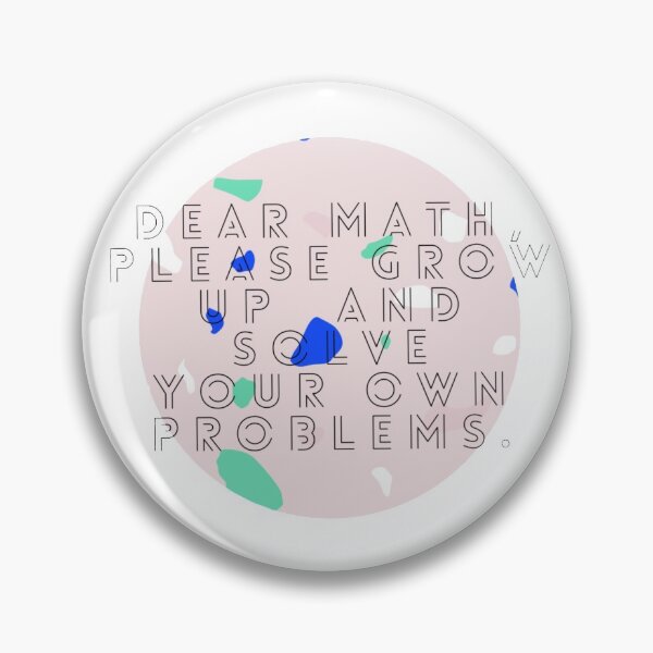 Item preview, Dear Math designed and sold by busybiegz.