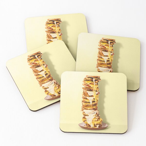Item preview, Giant Toasted Cheese Sandwich on Yellow - Toastie (Square) designed and sold by duydash.