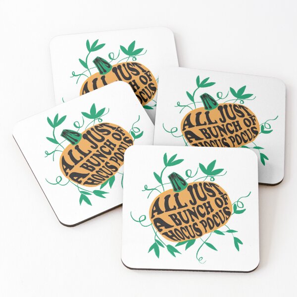 Item preview, IT’S ALL JUST A BUNCH OF HOCUS POCUS - black words with greenery designed and sold by Your Paradigm Design.