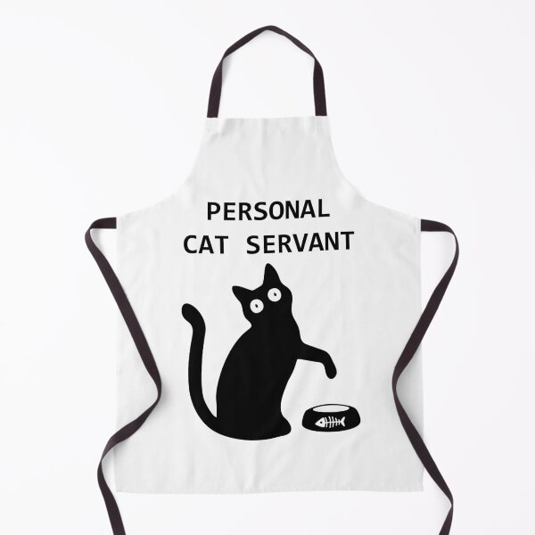 Item preview, Personal Cat Servant Funny Black Cat Lover Gift Men women designed and sold by Joni77.