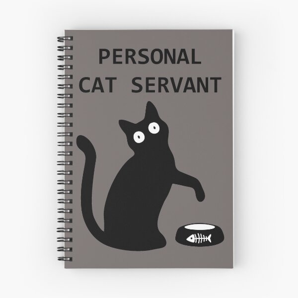 Item preview, Personal Cat Servant Funny Black Cat Lover Gift Men women designed and sold by Joni77.