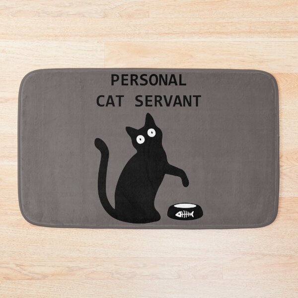 Item preview, Personal Cat Servant Funny Black Cat Lover Gift Men women designed and sold by Joni77.