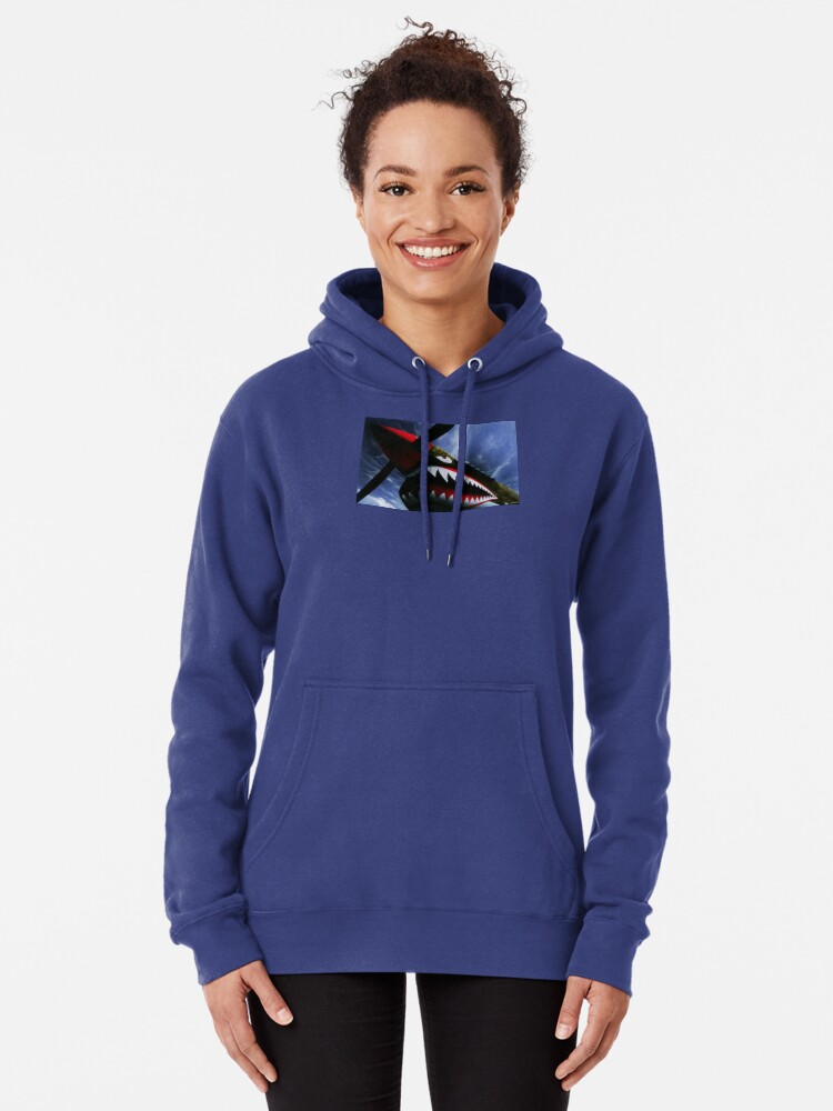 Alternate view of The Curtiss P-40 Warhawk Plane-American Fighter Aircraft Pullover Hoodie
