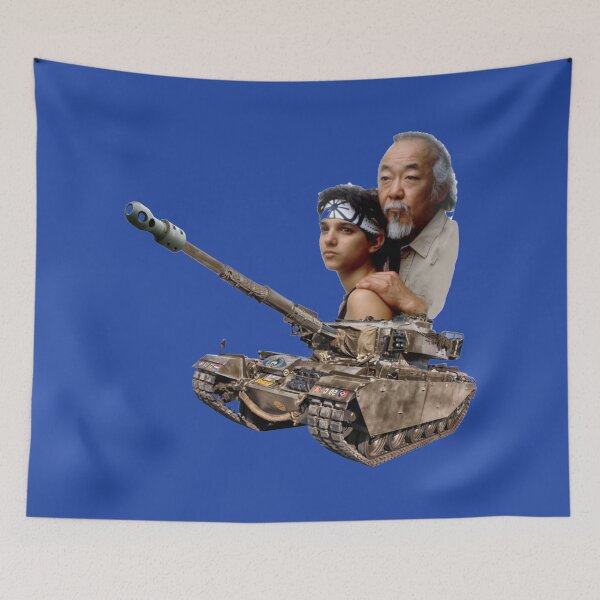 Item preview, Karate Kid and Mr Miyagi in a tank  - Fun Cool Design designed and sold by bobla25.
