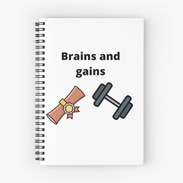 Item preview, Brains and gains designed and sold by Limitless-Tees.