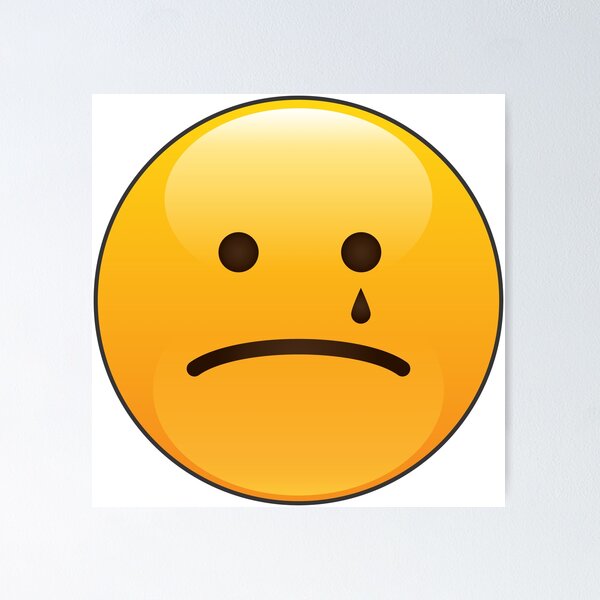 🥺 Cute Sad Emoji Poster – Realistic Emojis