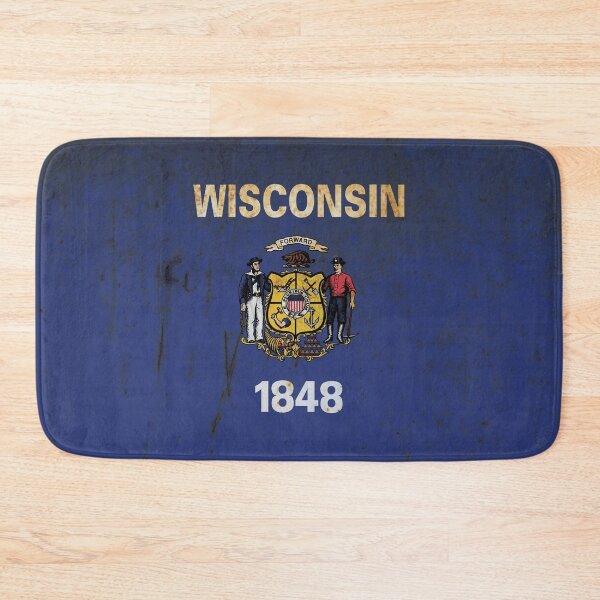 Item preview, Wisconsin Flag Grunge designed and sold by TRowanDesign.