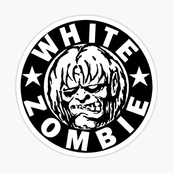 White Zombie Sticker