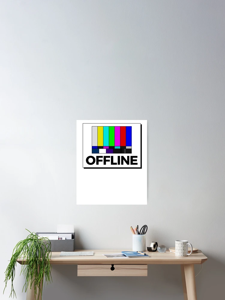 Thumbnail 2 of 3, Poster, Offline Test Pattern Graphic designed and sold by ClickForMore.