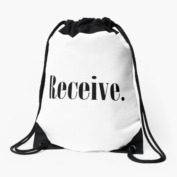 Law of Attraction - Receive. Drawstring Bag