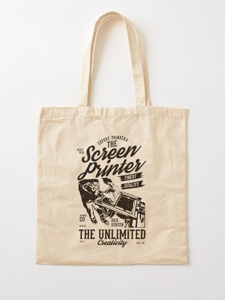 Screen printing on canvas bags hot sale