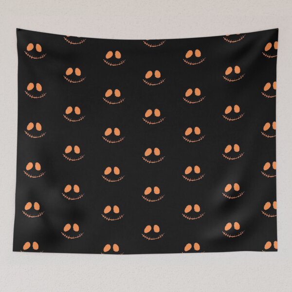 Item preview, Spooky orange smiley face design designed and sold by DarkHumorstore.