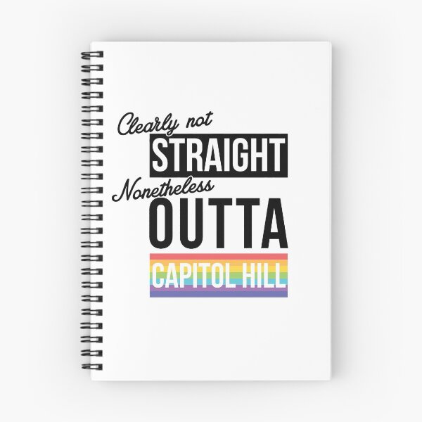 Aperçu de l'œuvre (Clairement pas) tout droit (néanmoins) Outta Capitol Hill créée et vendue par rhserra.
